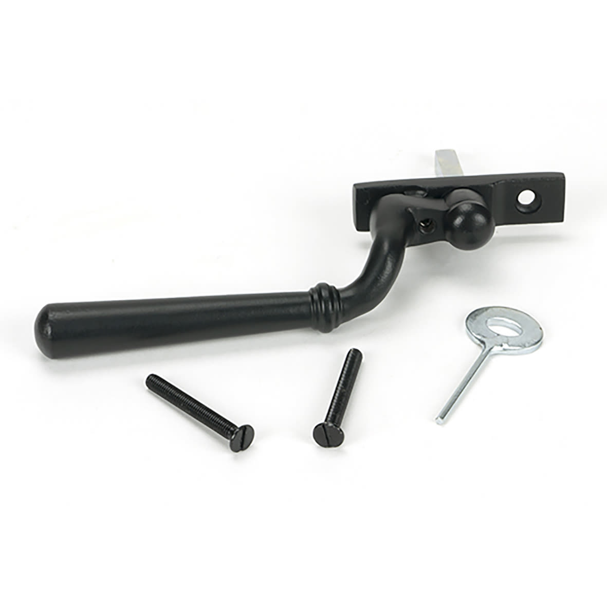 Newbury Locking Espagnolette Casement Window Handle - Right - Matt Black - view 2