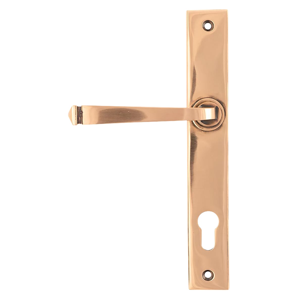 Polished Bronze uPVC Slimline Multipoint Door Handles - 92mm c/c - Avon Range - view 2