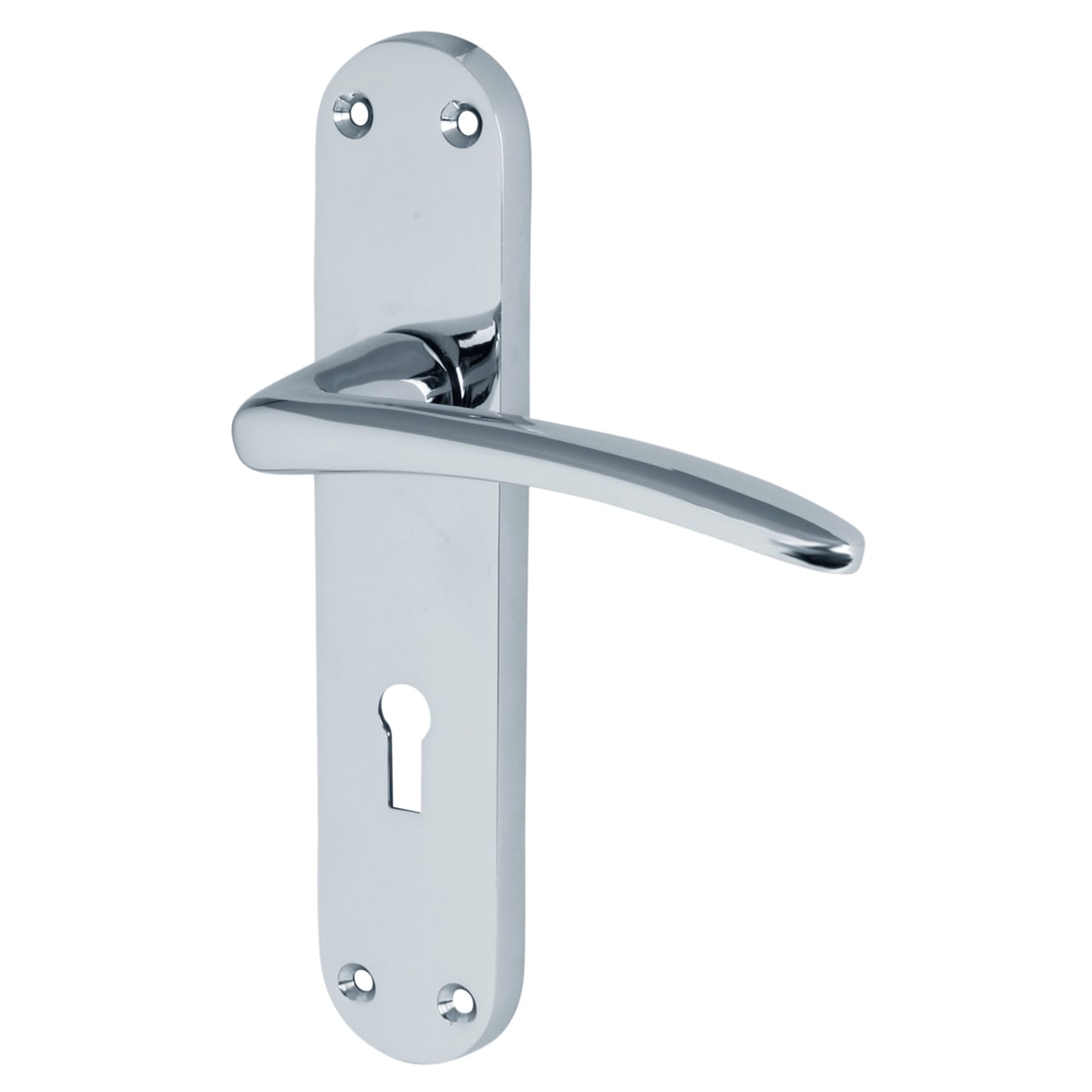 Polished Chrome 3 Lever Sashlock Door Handles Pack - Salerno Range - view 2