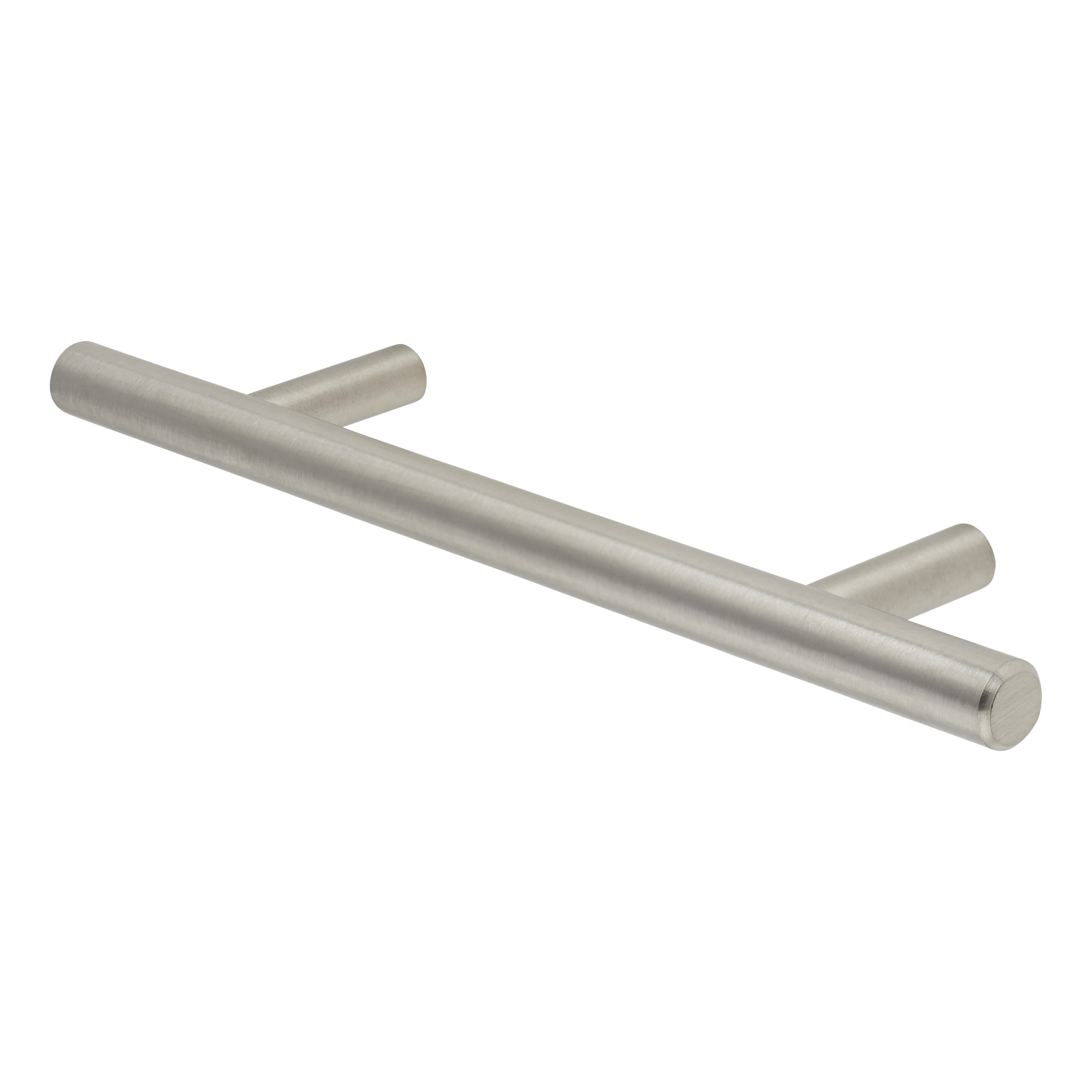 10mm T-Bar Cabinet Pull Handle - 96mm Centres - Satin Stainless Steel - view 4