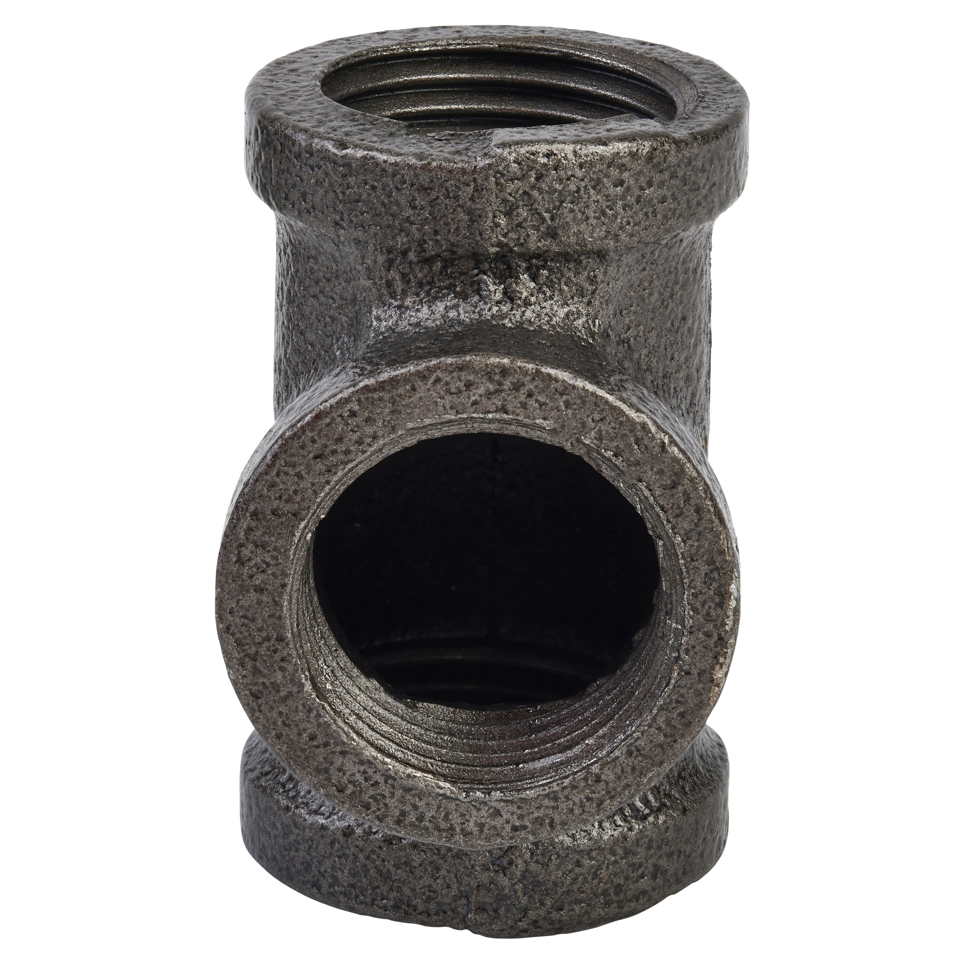 3/4" Pipe Shelving Iron Pipe Tee Connector - Grey - view 2
