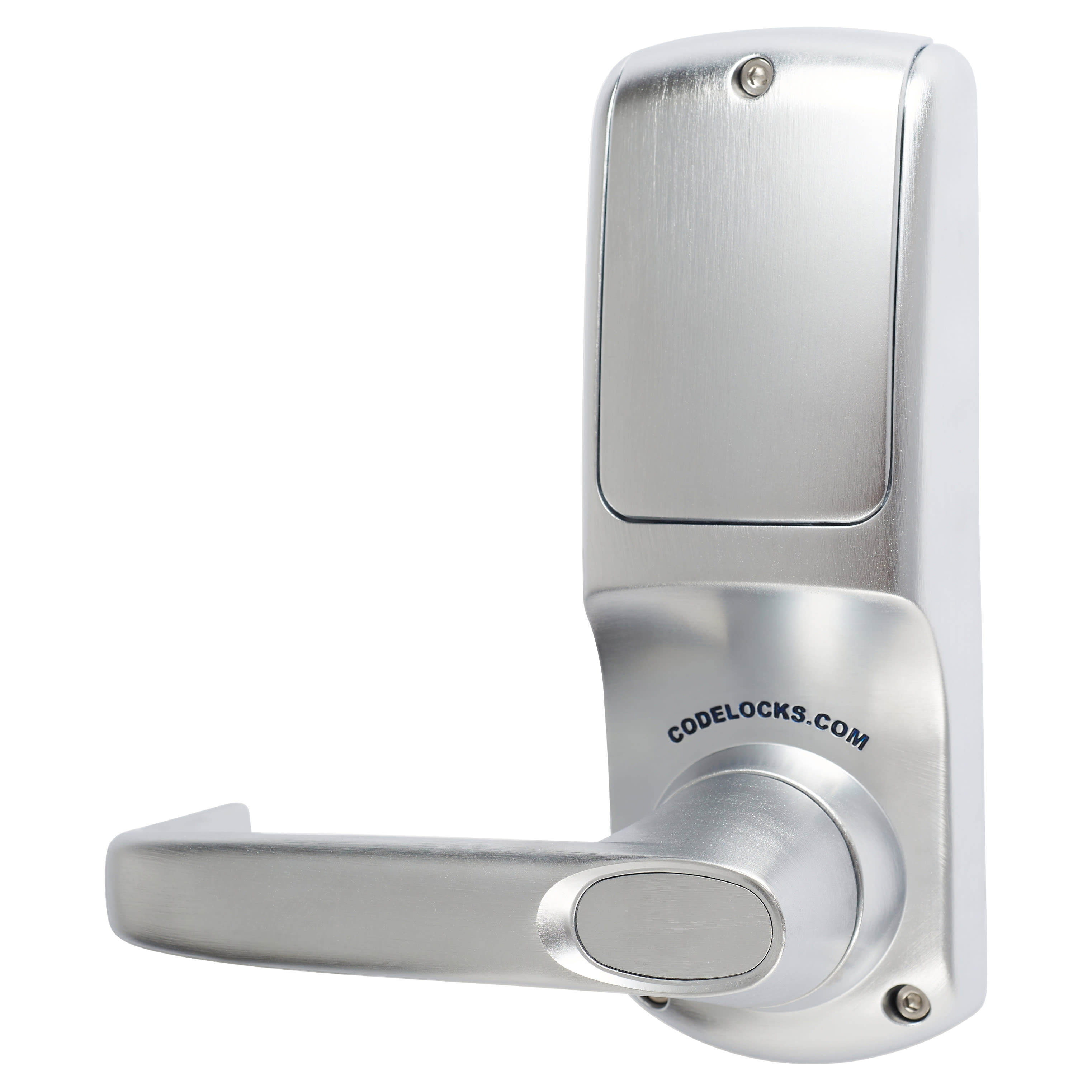 Digital Code Lock and Latch with Key Override - Brushed Steel - view 4