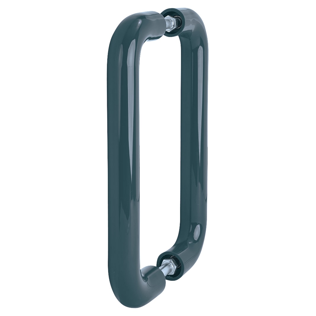 Anthracite Grey Nylon D-Bar Door Pull Handles - Back to Back - 220mm c/c - view 2