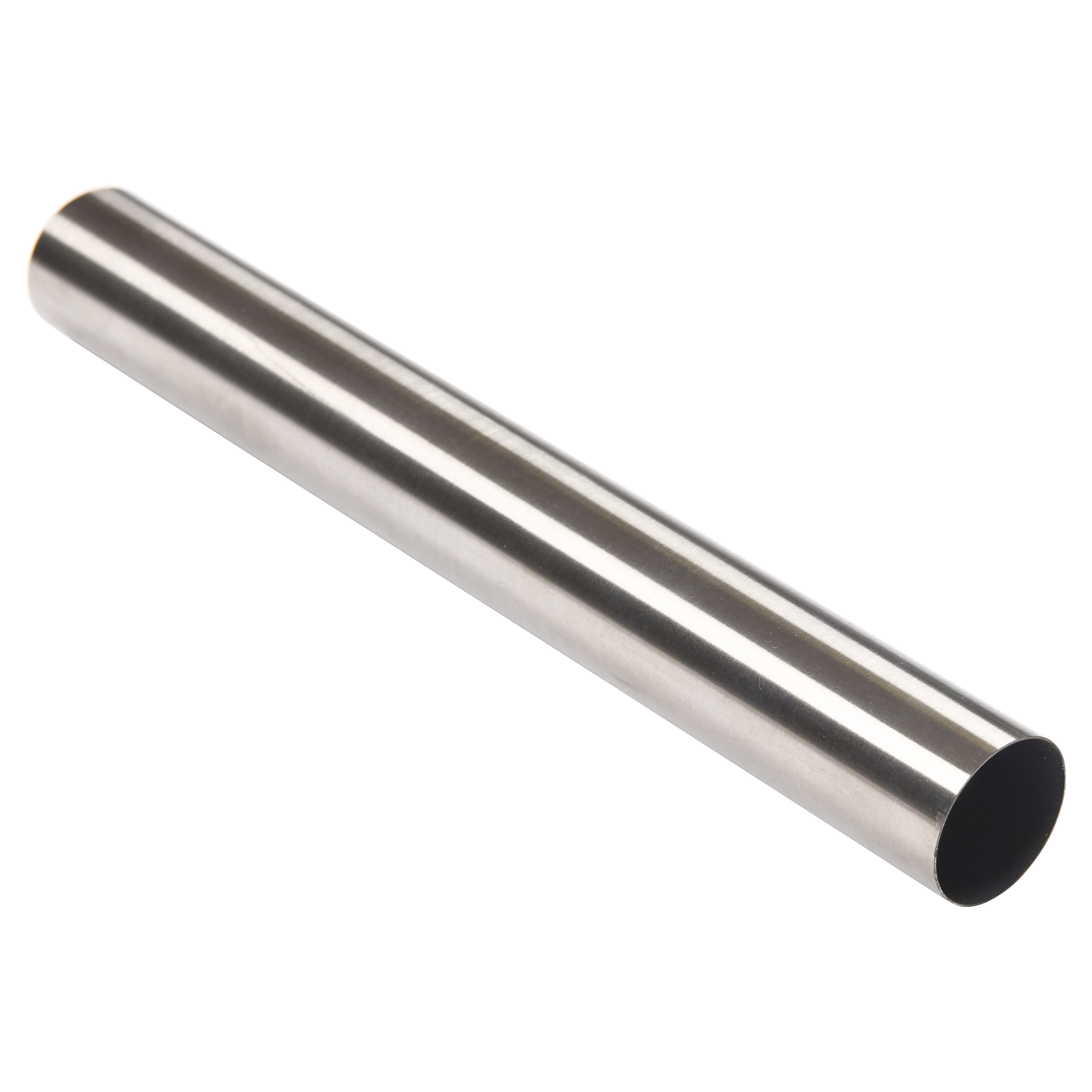 25mm Round Stainless Steel Hanging Rail Tube - 2438mm Length - Brushed Stainless Steel - view 2