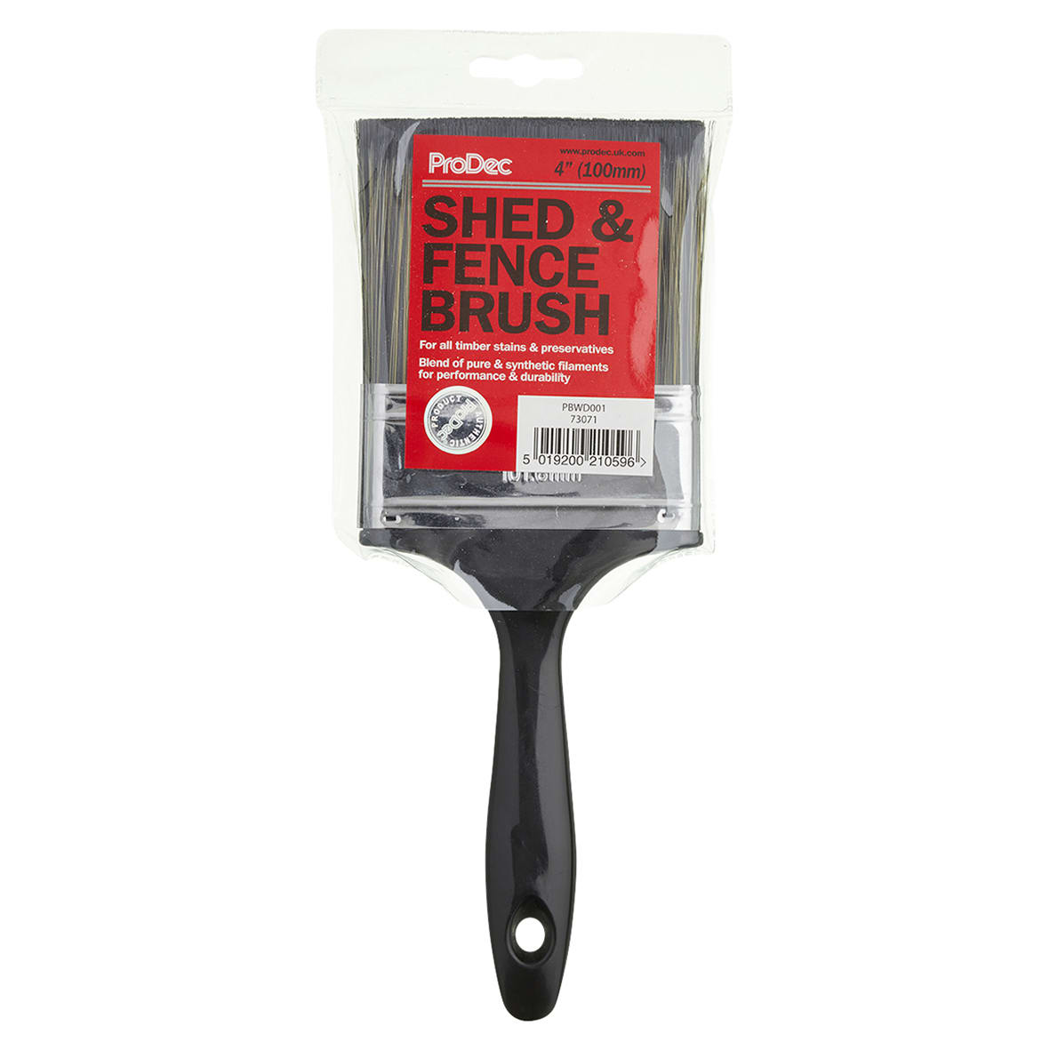 Flat Shed & Fence Paint Brush - 4"/102mm Width - view 3