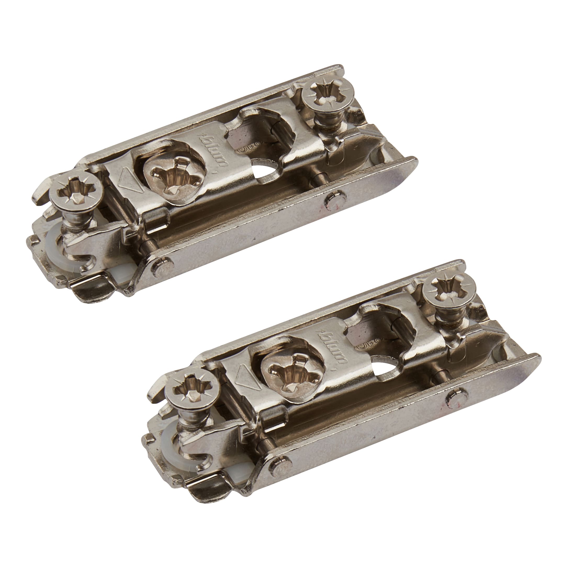 CLIP Expando Cabinet Mounting Plate - 0mm Spacing - Nickel Plated - Pair - view 2