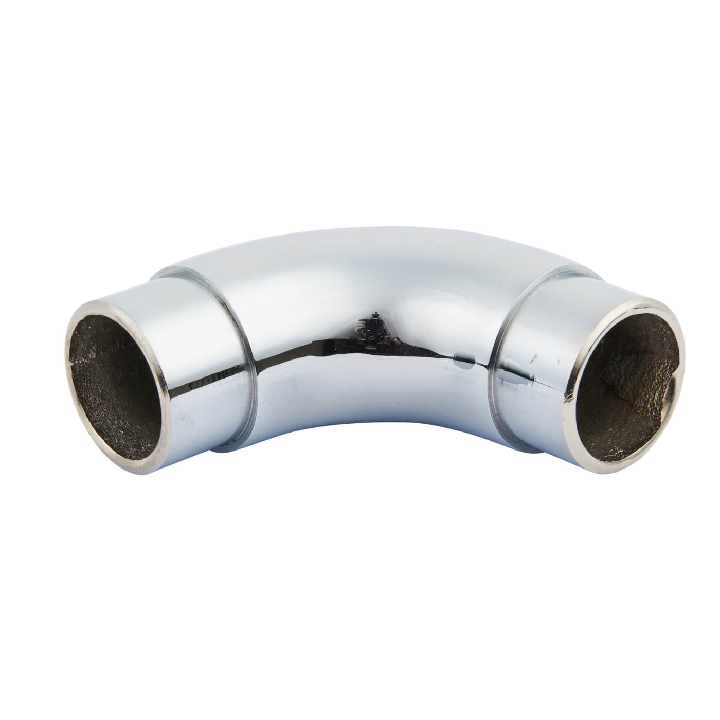 38mm Solid Brass 90° Bar Rail Elbow - Polished Chrome - view 2