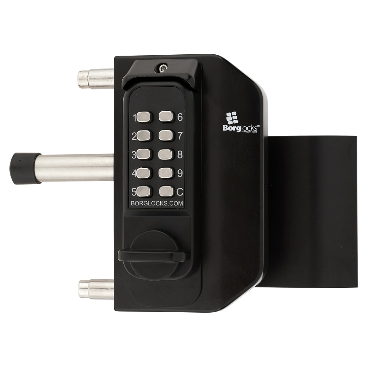 Borg BL3080 External Marine Grade Easicode Pro Push Button Code Lock - Right Hand - Black - view 2