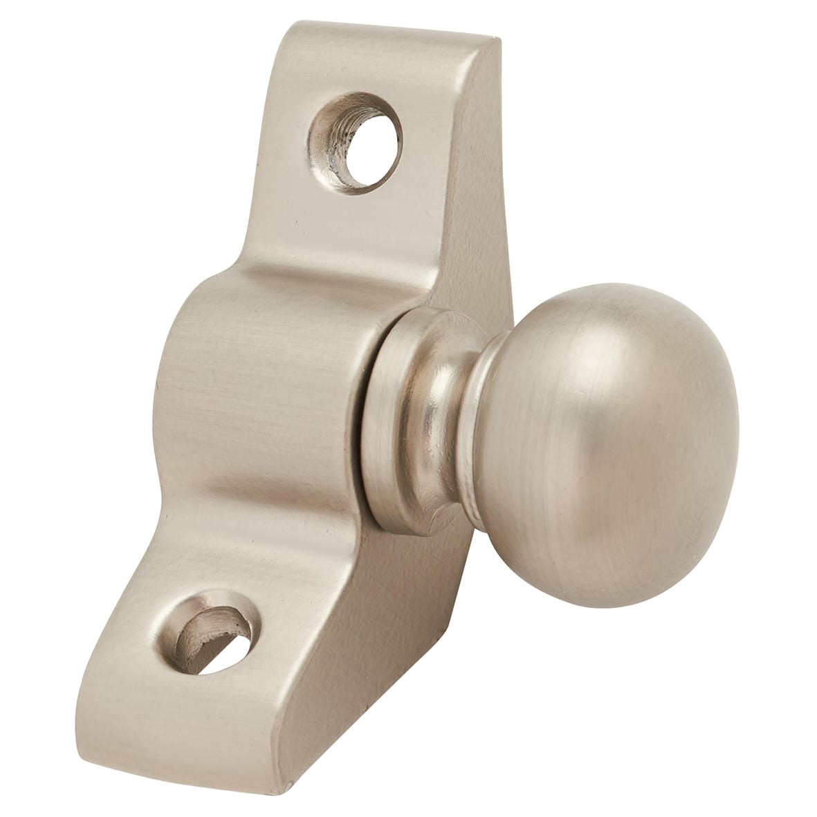 Lines Stair Rod with Round Bulb Finials - 900mm Length - Satin Nickel - view 4