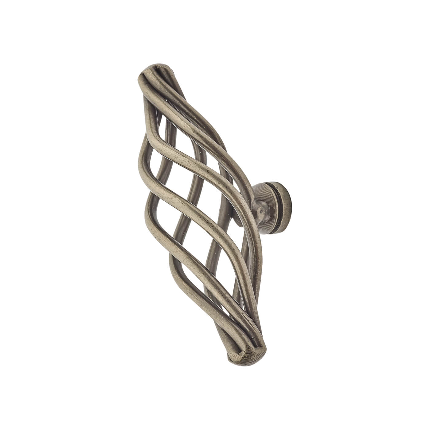 Cage Oval Cabinet Knob - 51 x 20mm - Polished Steel - view 2
