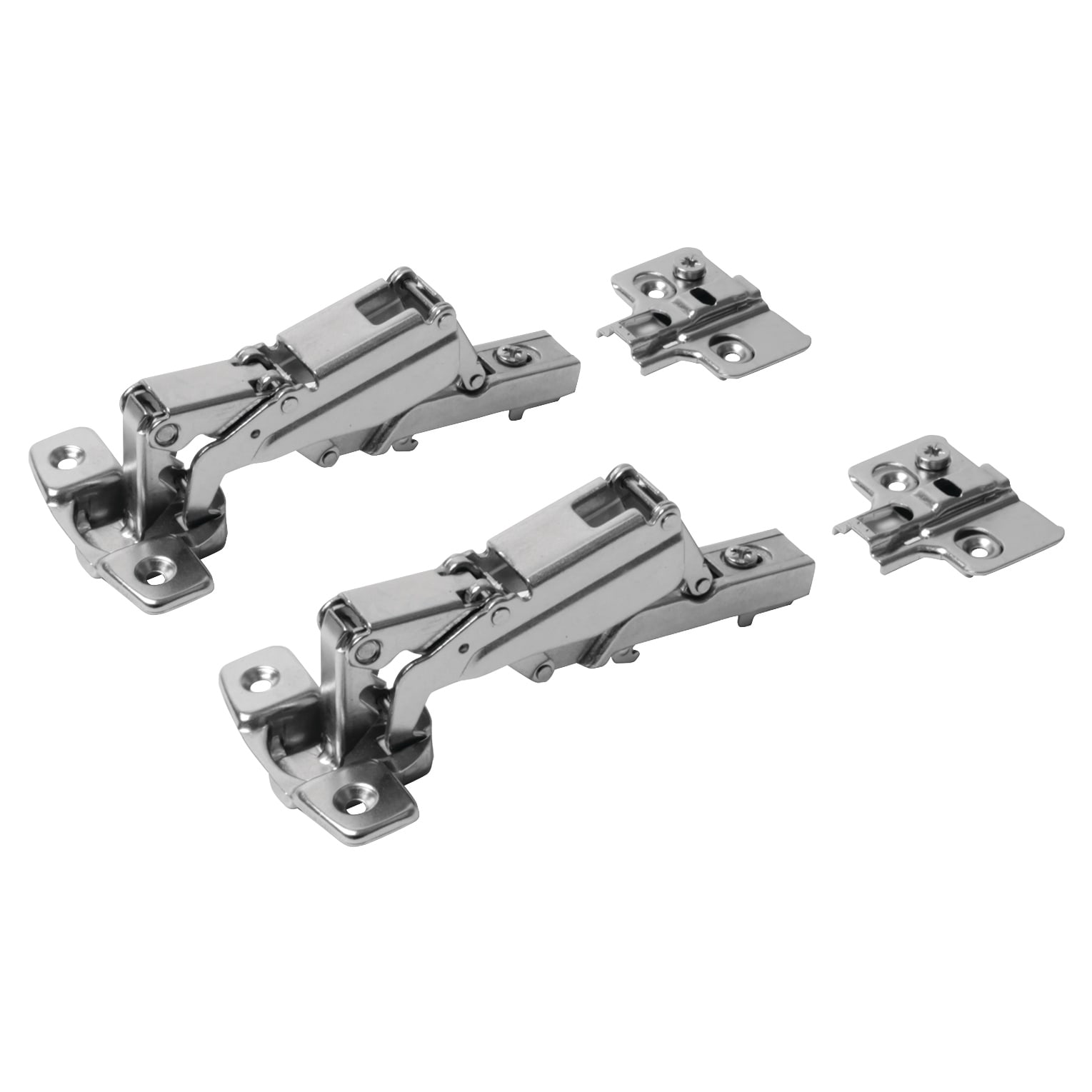 Clip-On Cabinet Hinge - 165° - Overlay - Zinc Plated - Pair - view 2