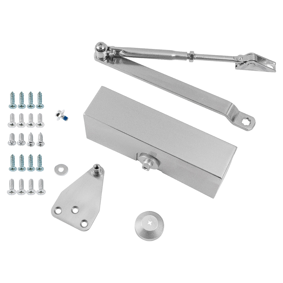 73 Series Overhead Fire Door Closer - Power Size 3 - Push/Pull Mounting - Satin Nickel - view 2