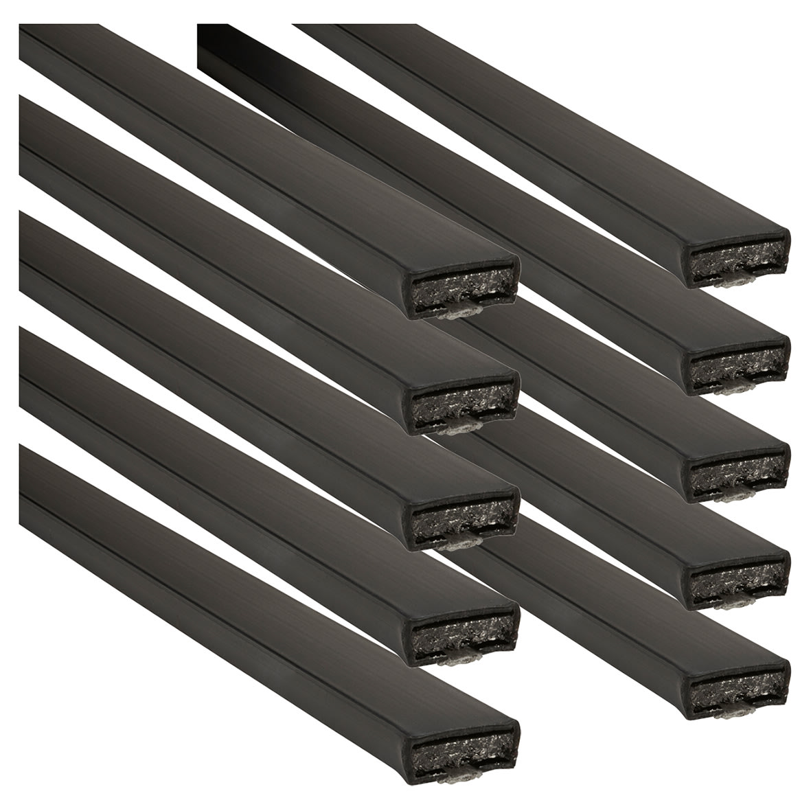 Plain Fire Only Intumescent Strip - - 10 x 4 x 2100mm - Black - Pack of 10 - view 2