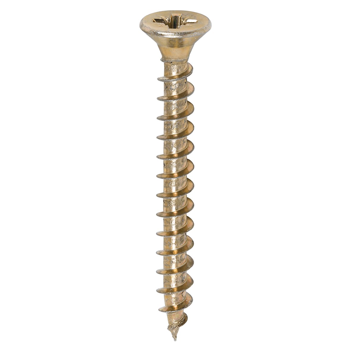 Solo Chippy Pozi Countersunk Wood Screws - 5.0 x 45mm - Yellow Zinc - Pack of 200 - view 3