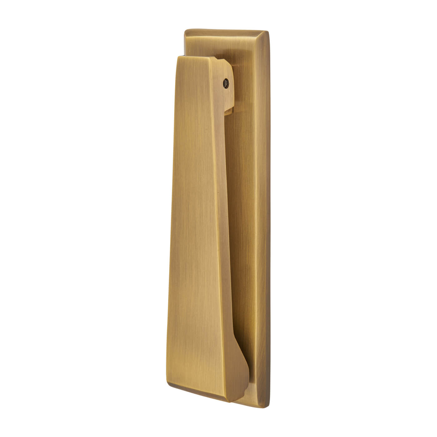 Marcus Slim Door Knocker - Antique Brass - 165 x 40mm - view 2