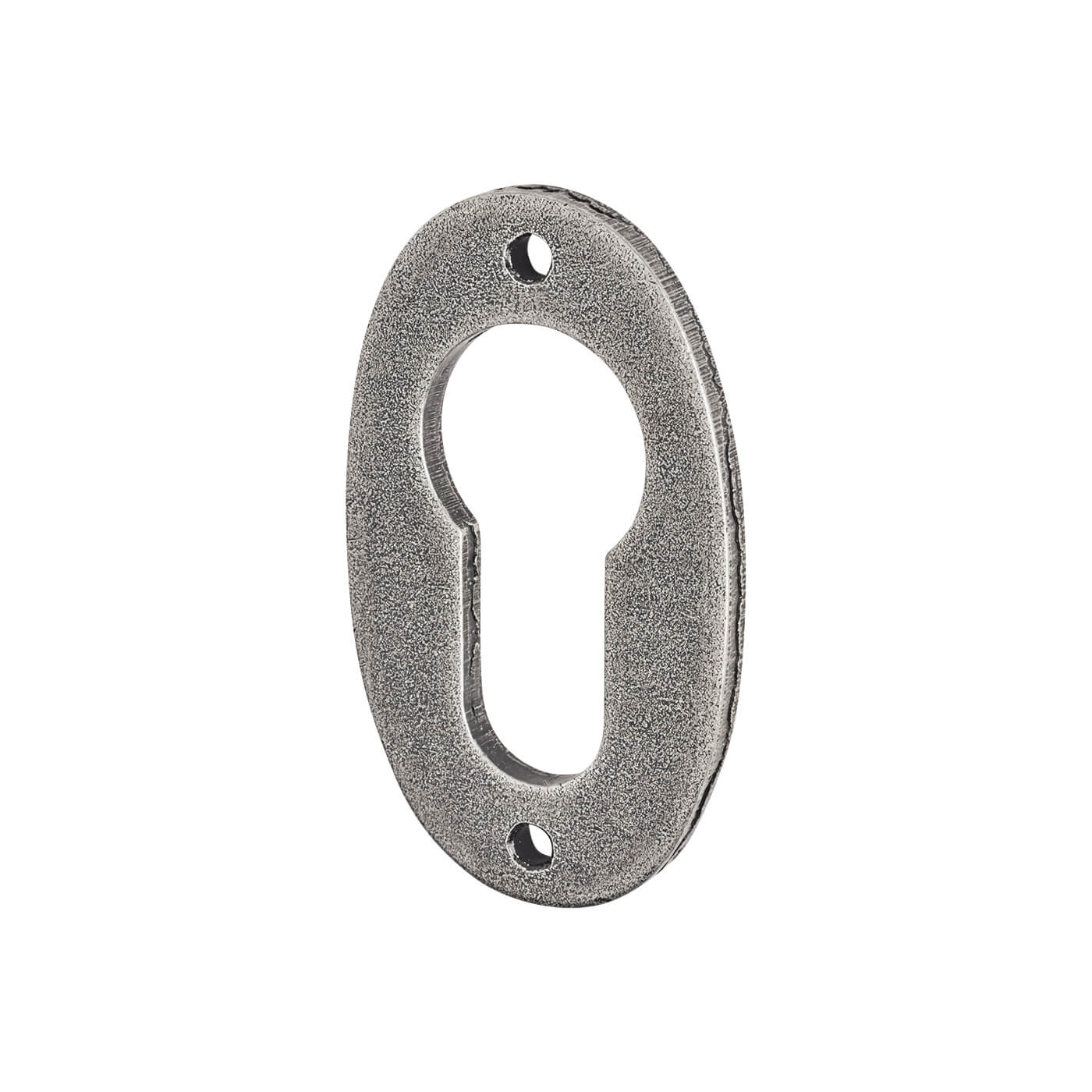 Oval Escutcheon - 51 x 29mm - Euro - Pewter - view 2