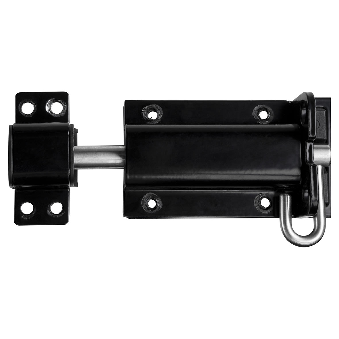 Advanced Heavy Duty Padlock Bolt - 180mm Length - Black Powder Coated - view 2