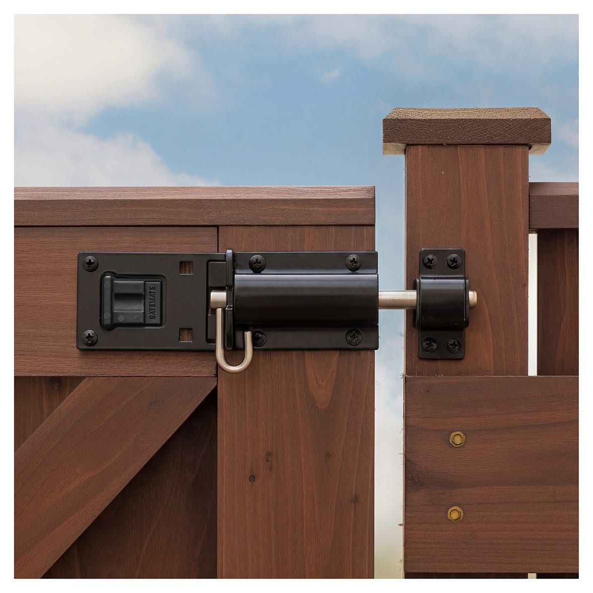 Advanced Heavy Duty Padlock Bolt - 180mm Length - Black Powder Coated - view 3
