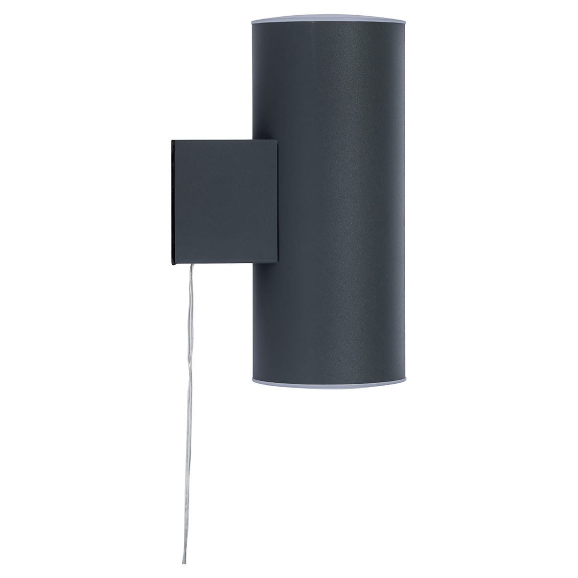 Forum Zink Eldon 2W LED Solar Outdoor Up & Down Wall Light - IP44 - 3000K Warm White - Anthracite - view 5