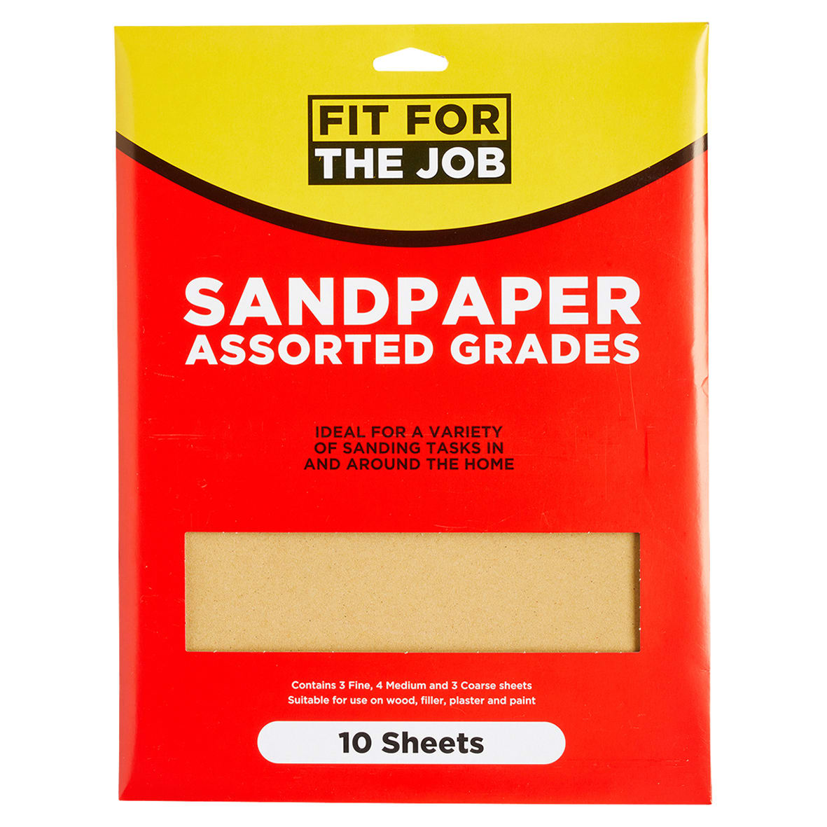 Sandpaper Sheets Pack - 230 x 280mm - Assorted Grit - Pack of 10 - view 2
