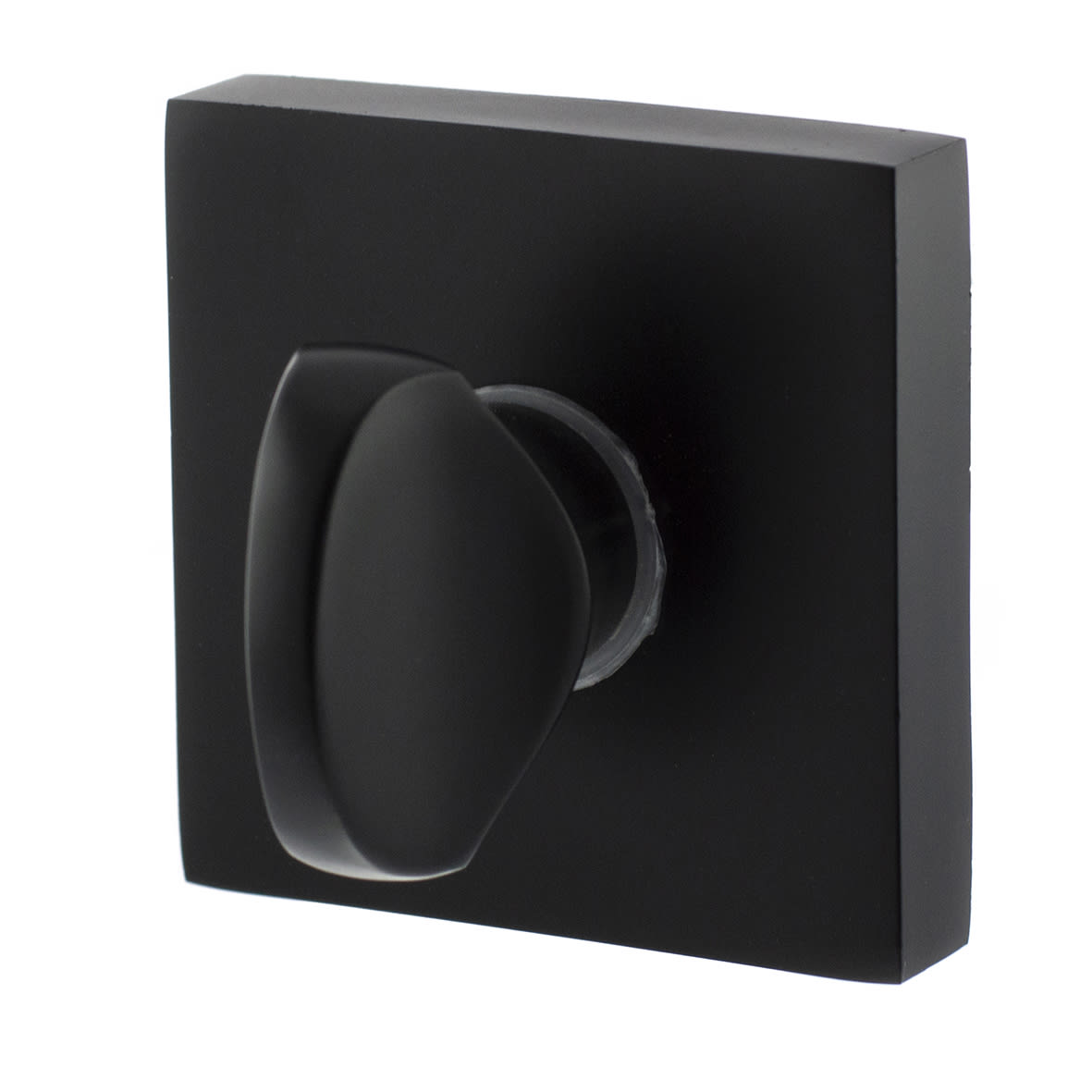 Status Square Bathroom Turn and Release - 50.5mm Diameter - Matt Black - view 2