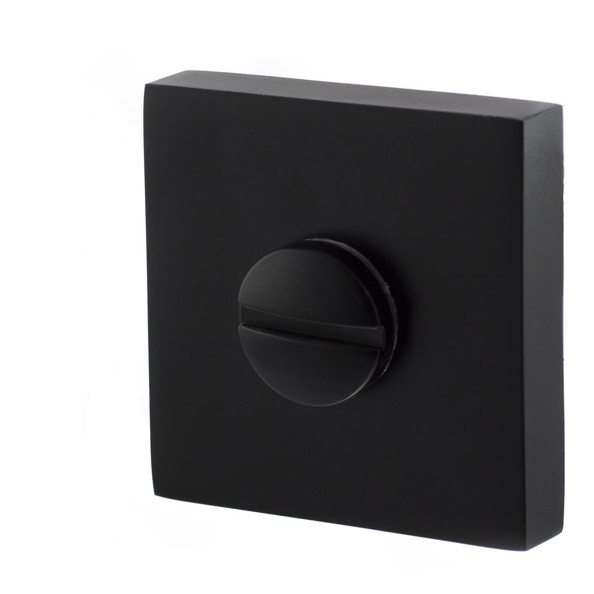 Status Square Bathroom Turn and Release - 50.5mm Diameter - Matt Black - view 3