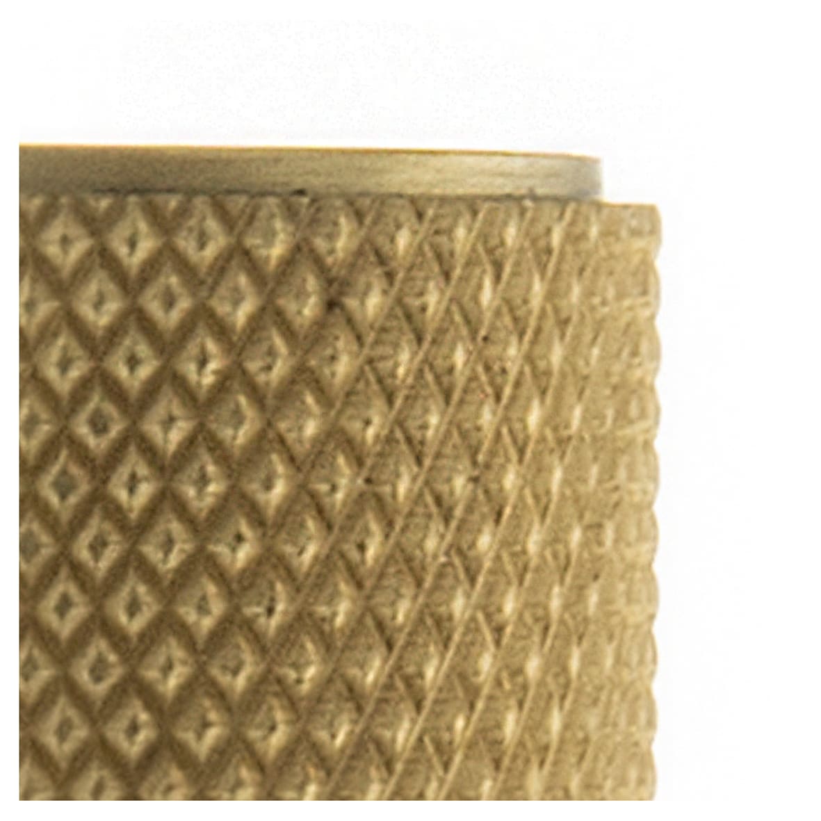 Millhouse Brass Watson Knurled Cylinder Cabinet Knob - 20mm Diameter - Satin Brass - view 3
