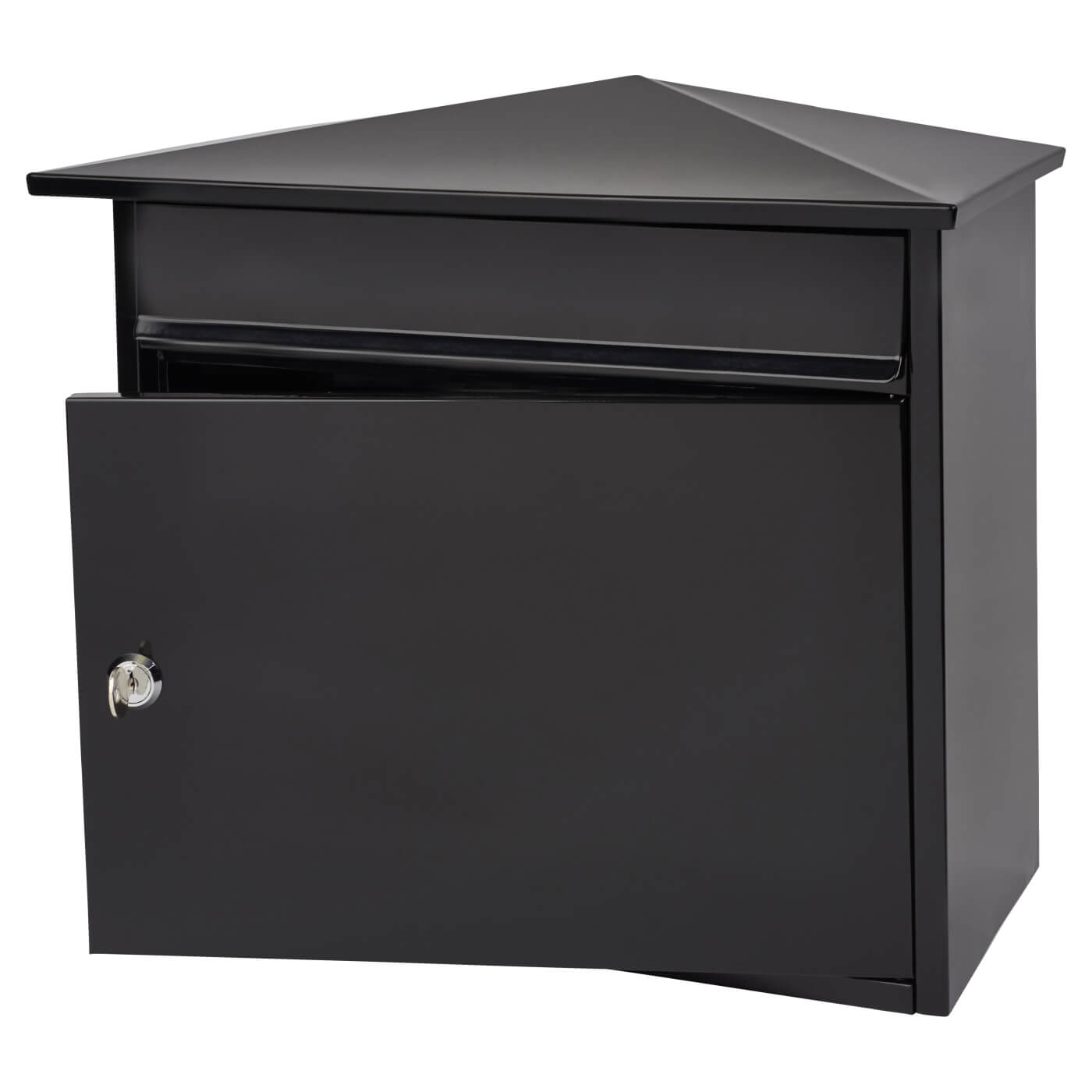 Mersey Mailbox - 359 x 349 x 206mm - Black - view 3