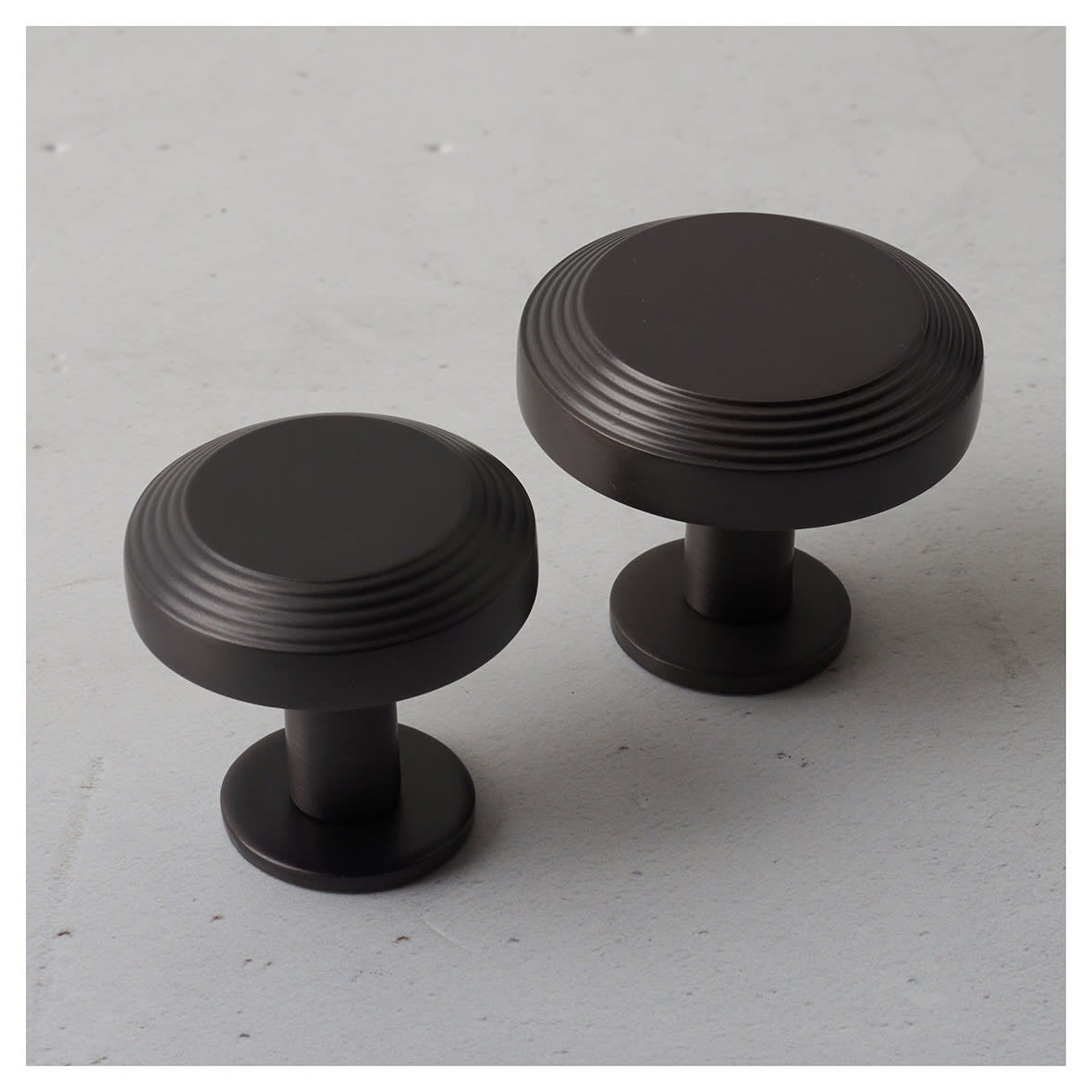 Marcus Ridge Round Cabinet Knob - 32mm Diameter - Matt Bronze - view 3