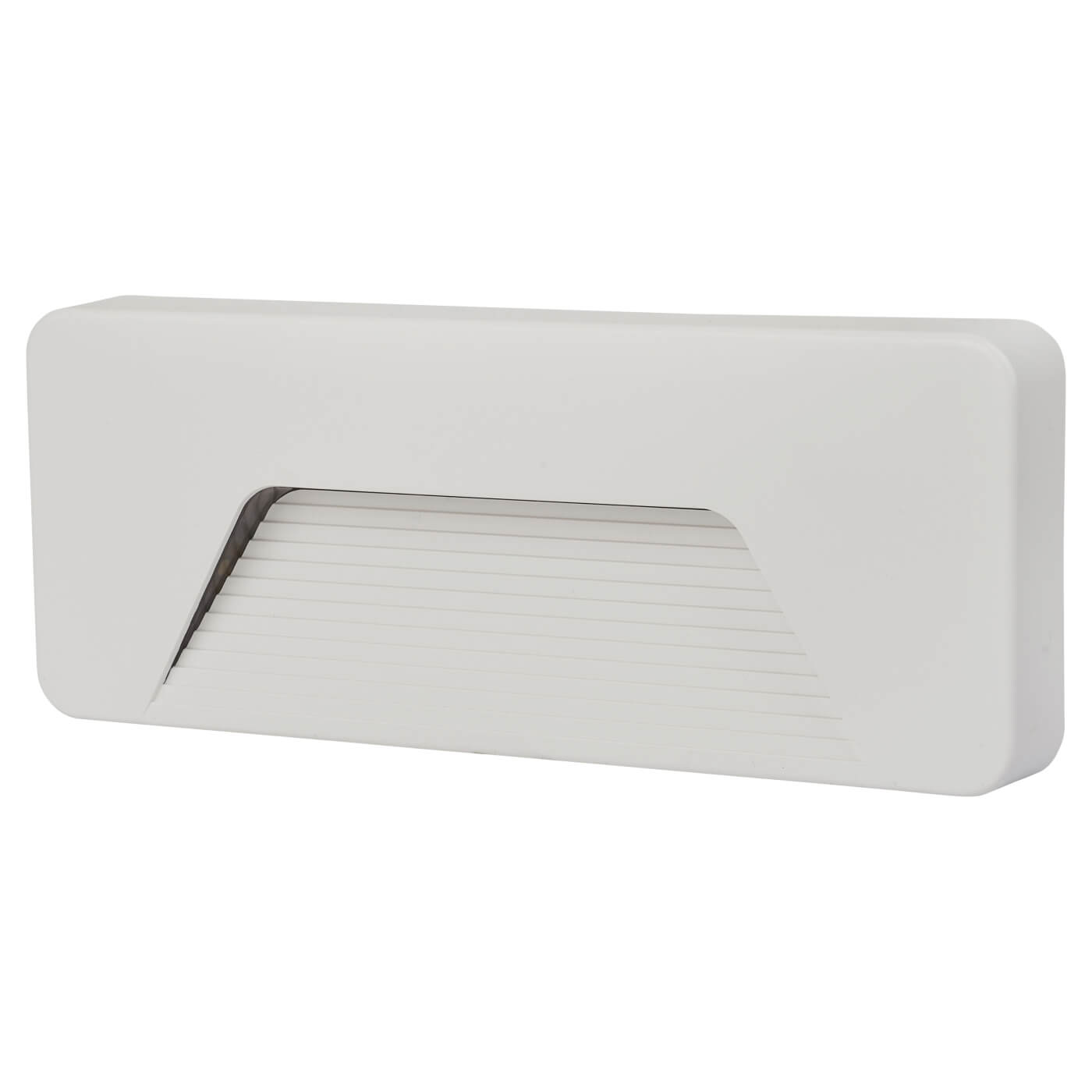 LED PathLux 3W LED Rectangular Surface Outdoor Brick Light - - 3000K - Matt White - view 2