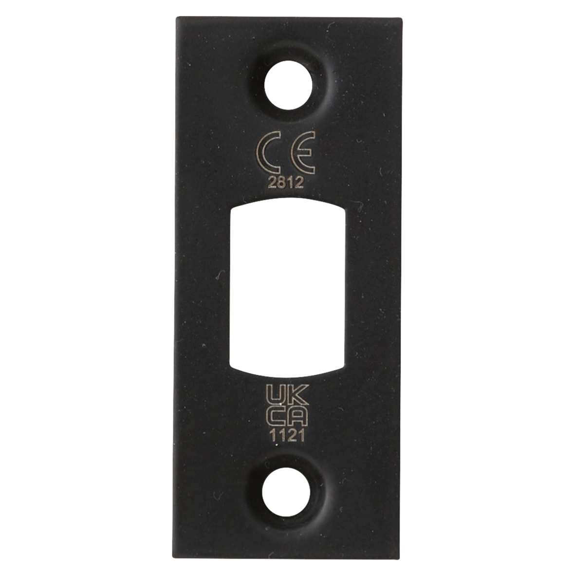 5mm Bolt Through Tubular Bathroom Deadbolt - 76mm Case - 57mm Backset - Square - Matt Black - view 3