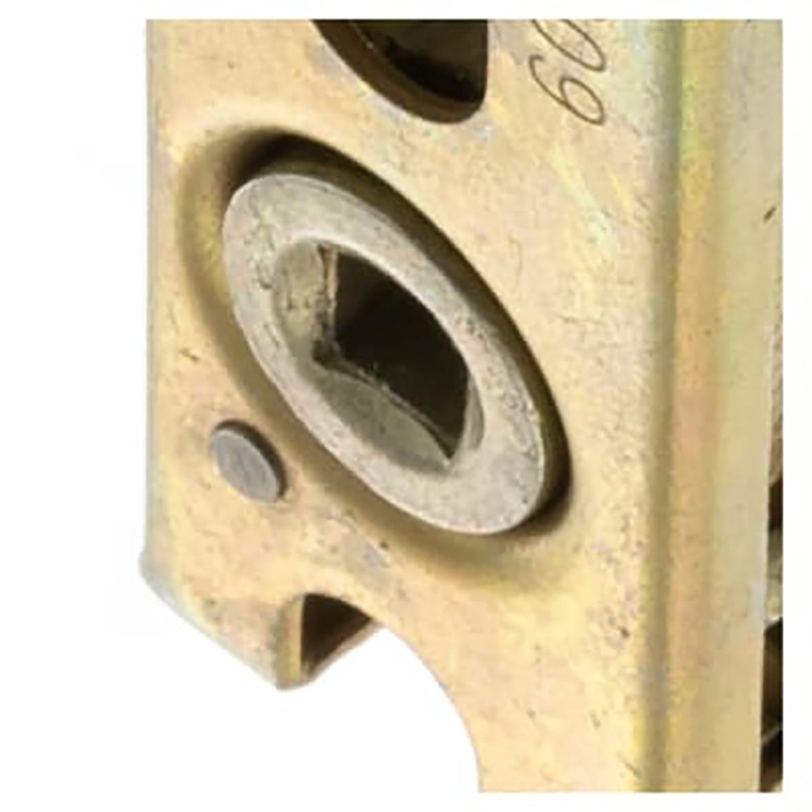 Fire-Rated Bolt Through Tubular Bathroom Deadbolt - 65mm Case - 45mm Backset - Radius - Ant Brass - view 4