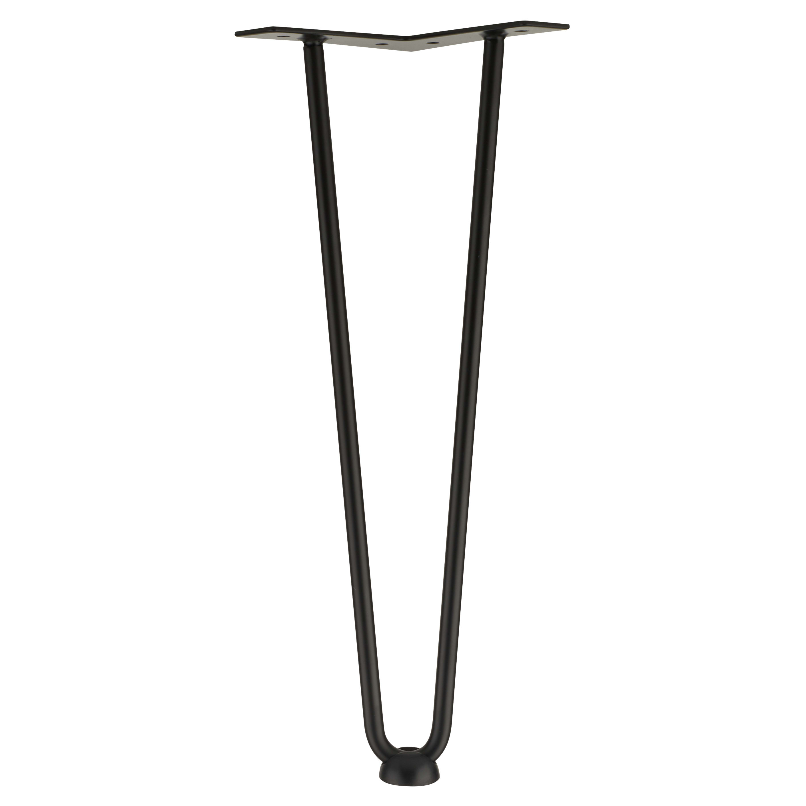 Hairpin Leg - 2 Pin - 350mm Height - Matt Black - view 4