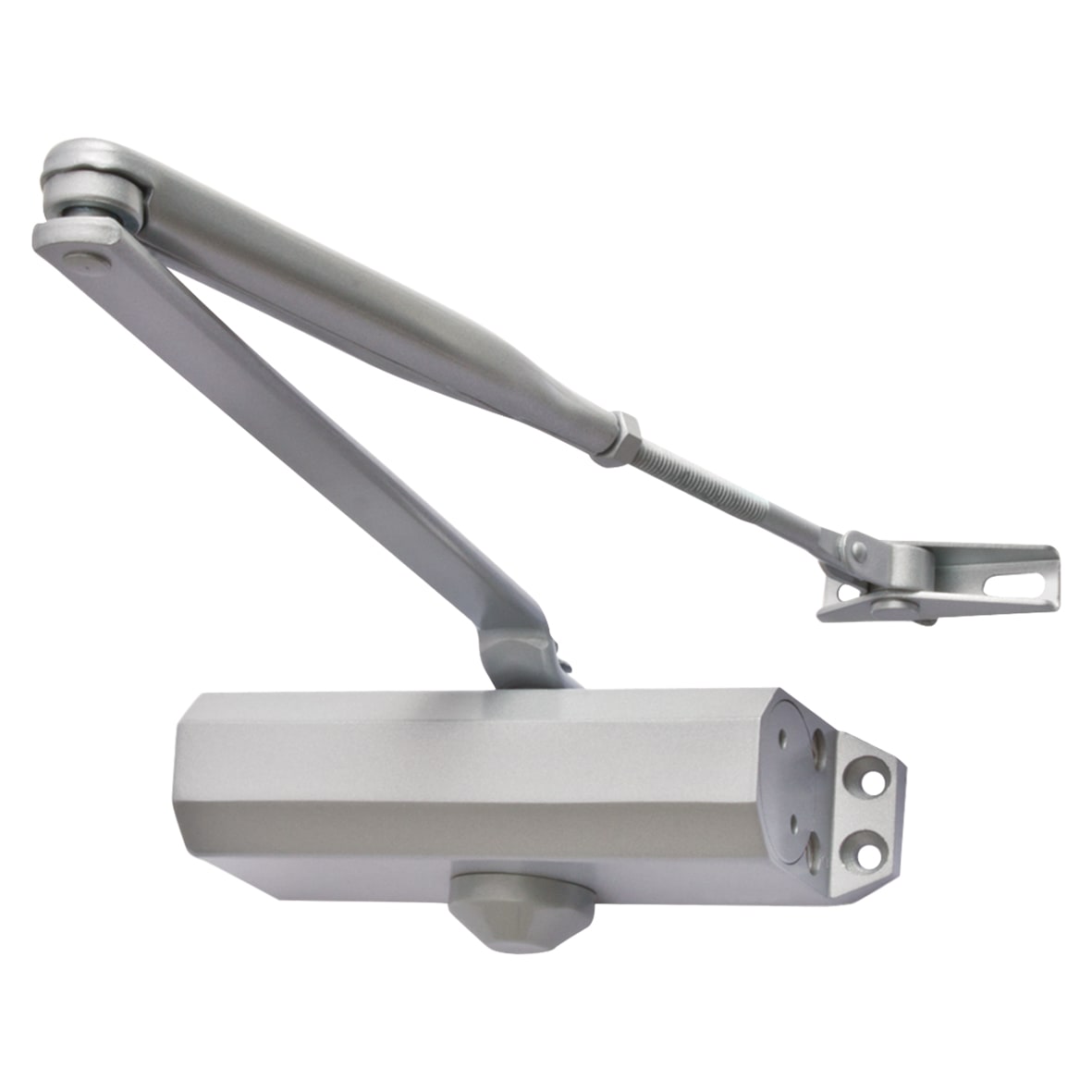 Light Duty Overhead Fire Door Closer - Power Size 3 - Push/Pull Mounting with Fig.66 Bracket - Silver - view 2