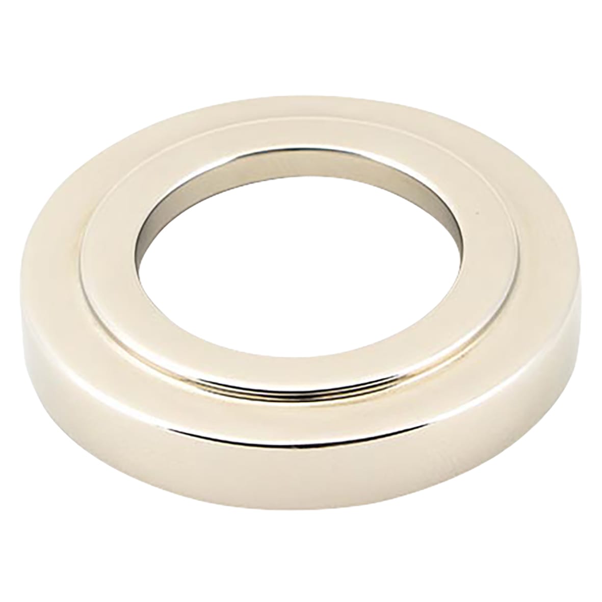 Polished Nickel Door Handles on Round Art Deco Rose - Avon Range - view 3