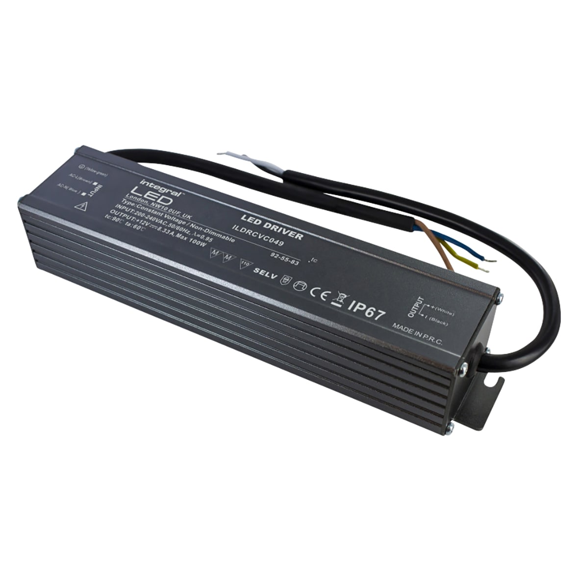 LED 12V 100W Constant Voltage LED Driver - - 200-240VAC - view 3
