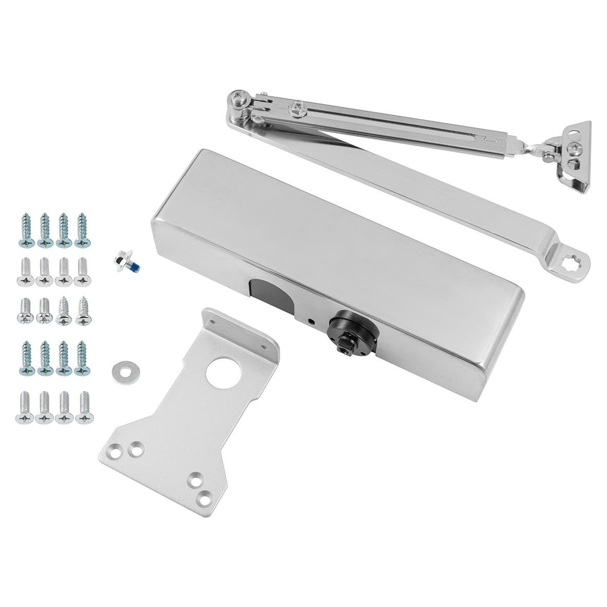 93 Series Overhead Fire Door Closer - Power Size 2-4 - Push/Pull Mounting - Polished Chrome - view 2