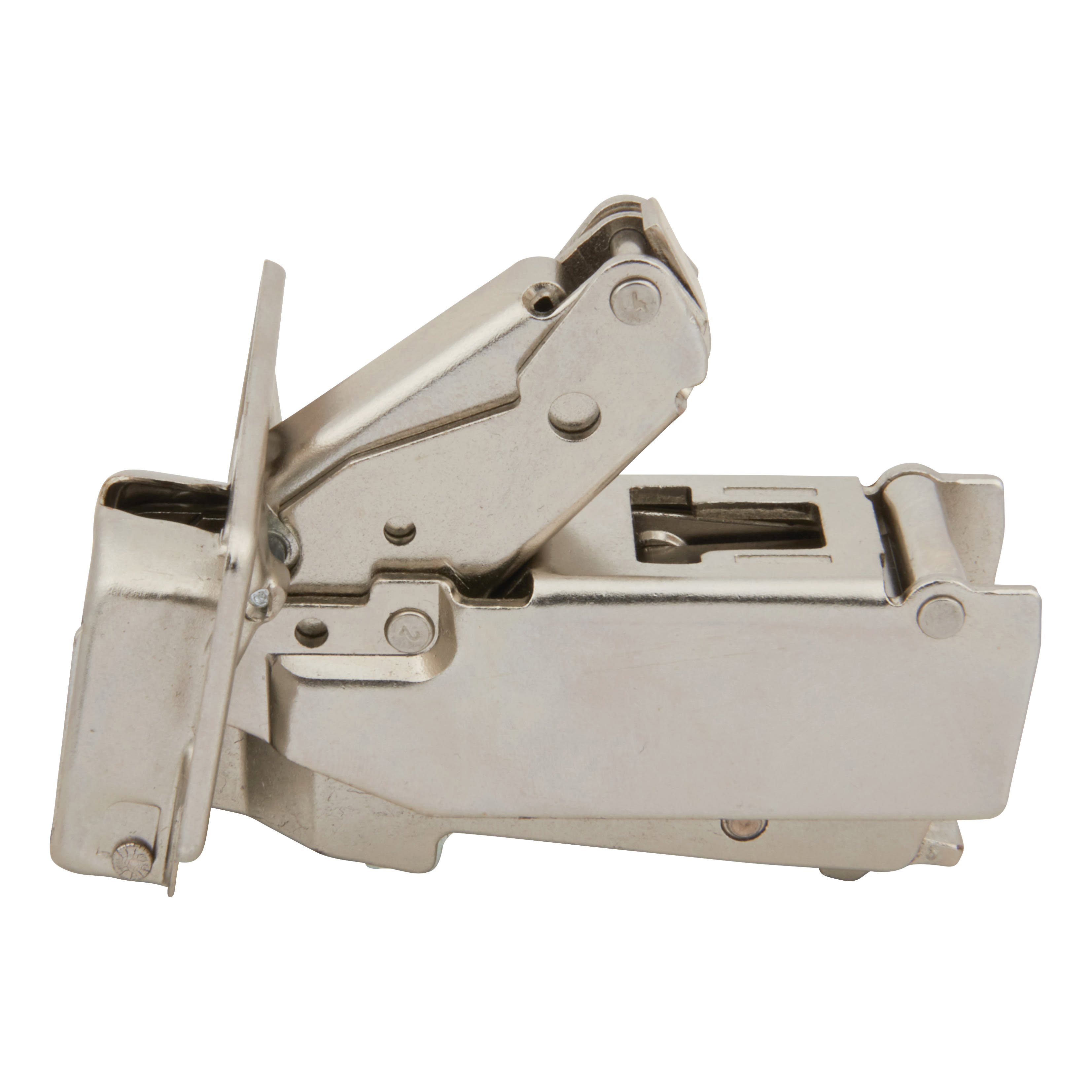 CLIP Top Wide Angle Cabinet Hinge - 170° - Un-Sprung - Half Overlay - Zinc Plated - Pair - view 3