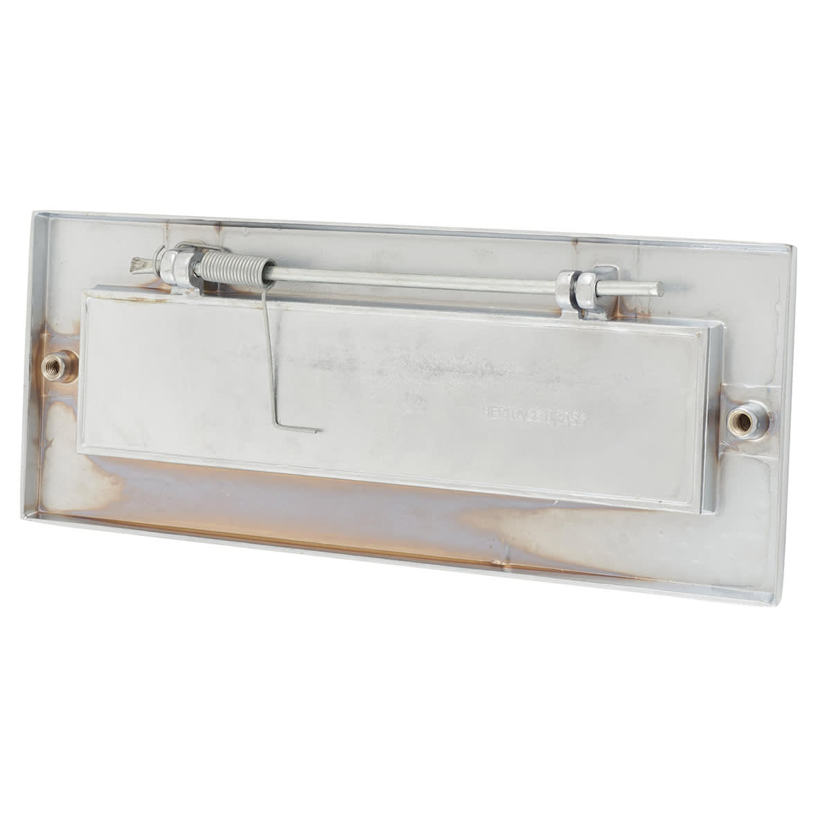Marcus Letter Plate - 254 x 101mm - Satin Chrome - view 4