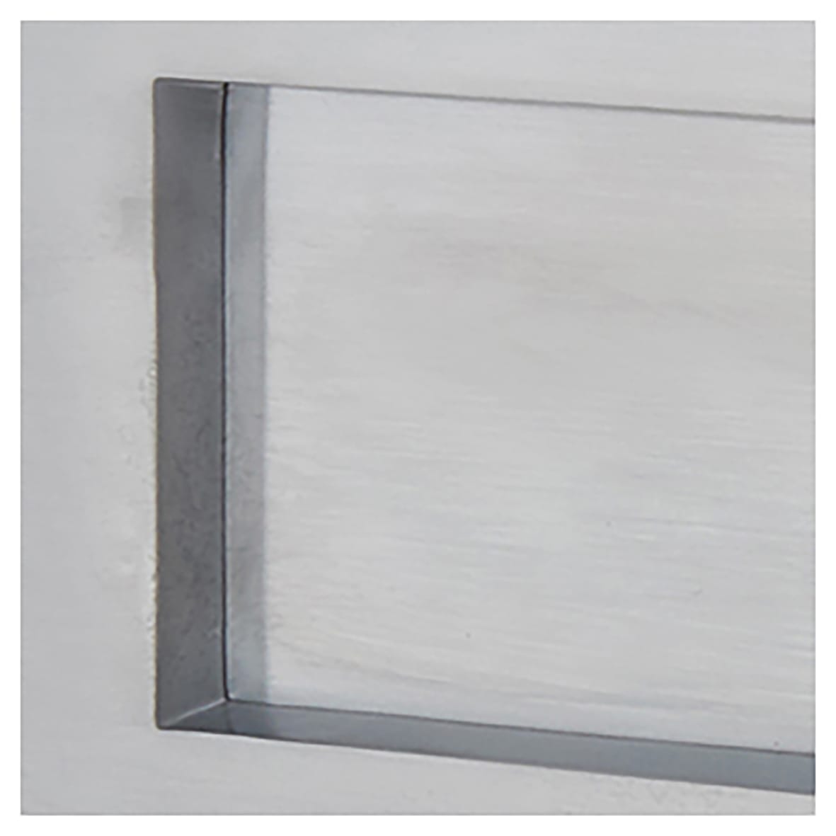 Marcus Letter Plate - 254 x 101mm - Satin Chrome - view 6