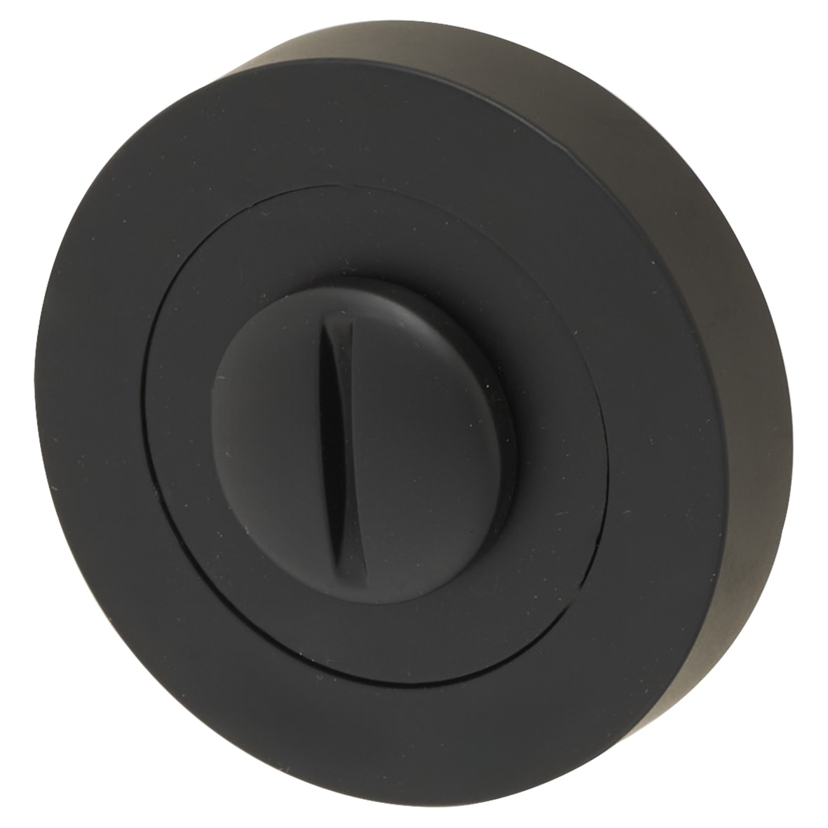 Bathroom Turn & Release - 50mm Diameter - Matt Black - view 2