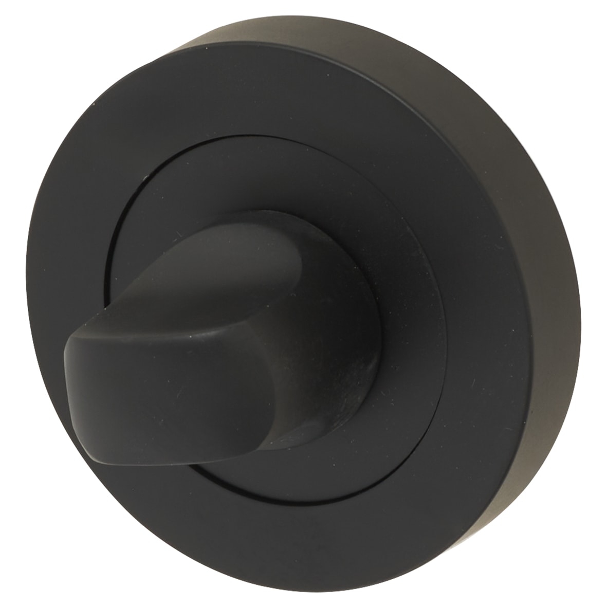 Bathroom Turn & Release - 50mm Diameter - Matt Black - view 3