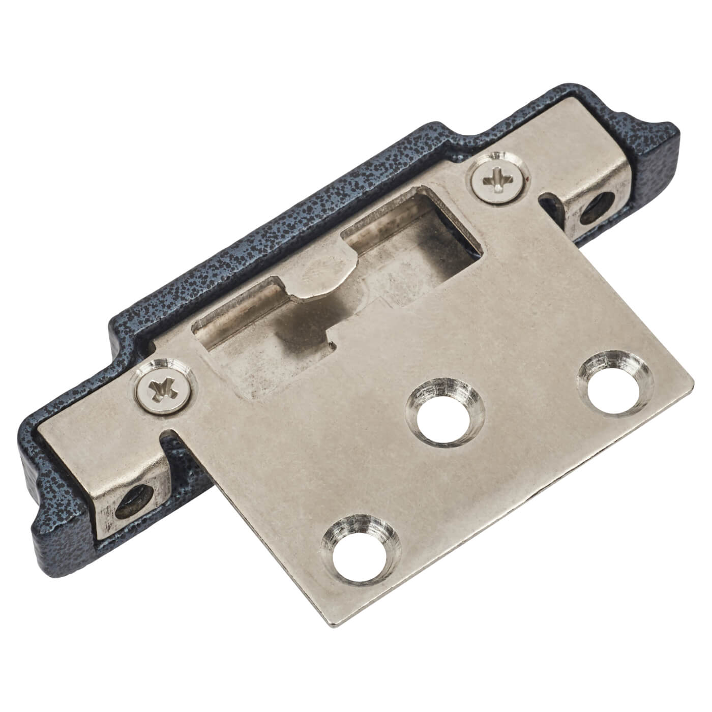 High Security Fitch Sash Window Fastener Cam Lock & Small Keep - 81 x 35mm - Antique Black - view 3