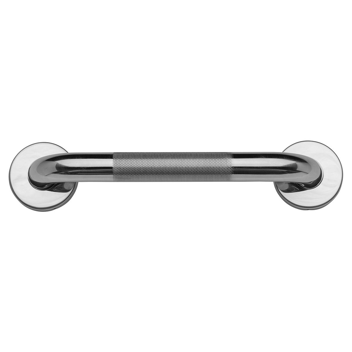 32mm Stainless Steel Grab Rail with Anti-Slip Grip - 300mm Length - Polished Chrome - view 2