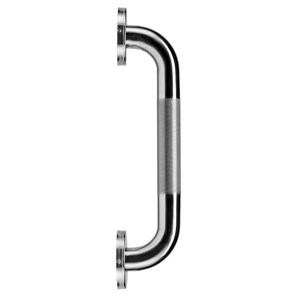 32mm Stainless Steel Grab Rail with Anti-Slip Grip - 300mm Length - Polished Chrome - view 3
