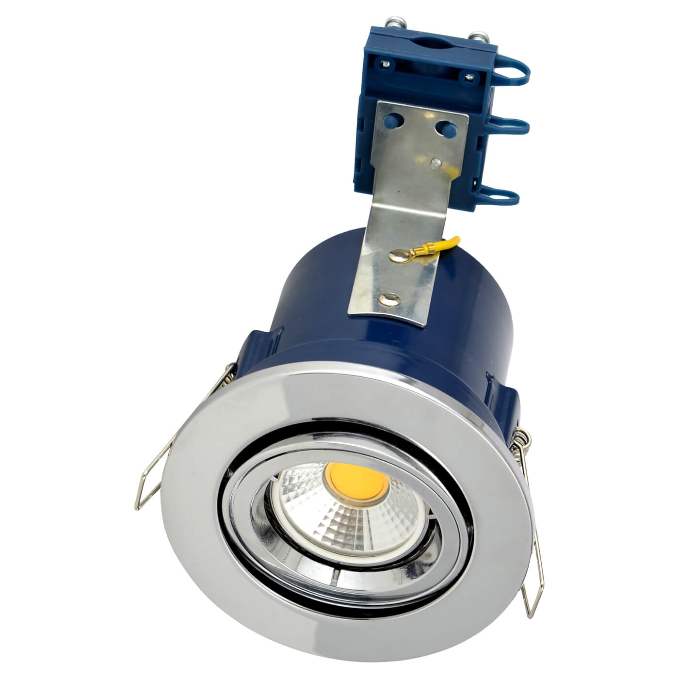 Forum Electralite Yate 50W IP20 Fire Rated LED Adjustable Downlight - Chrome - view 2