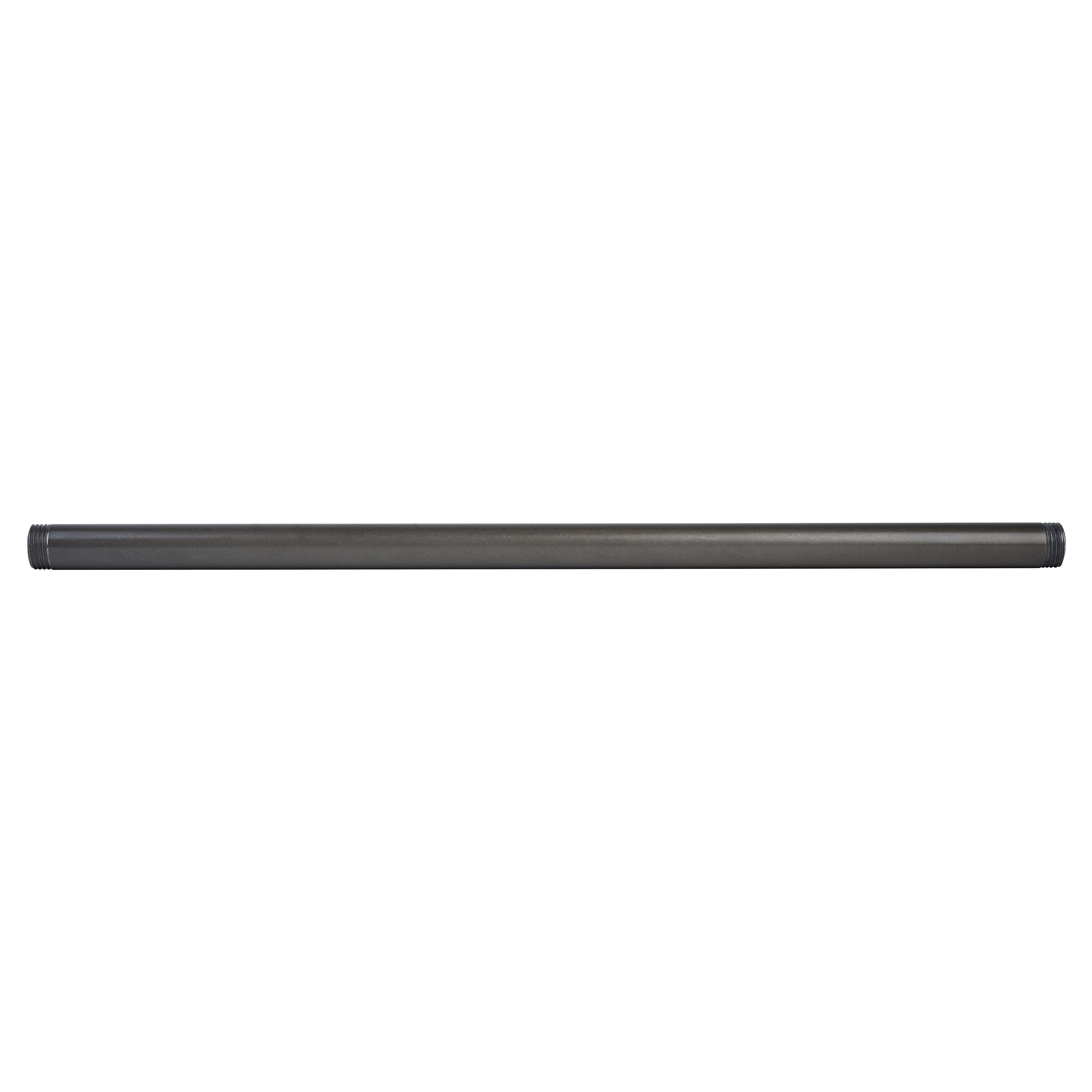 1/2" Pipe Shelving Iron Threaded Pipe - 18"/450mm Length - Grey - view 2
