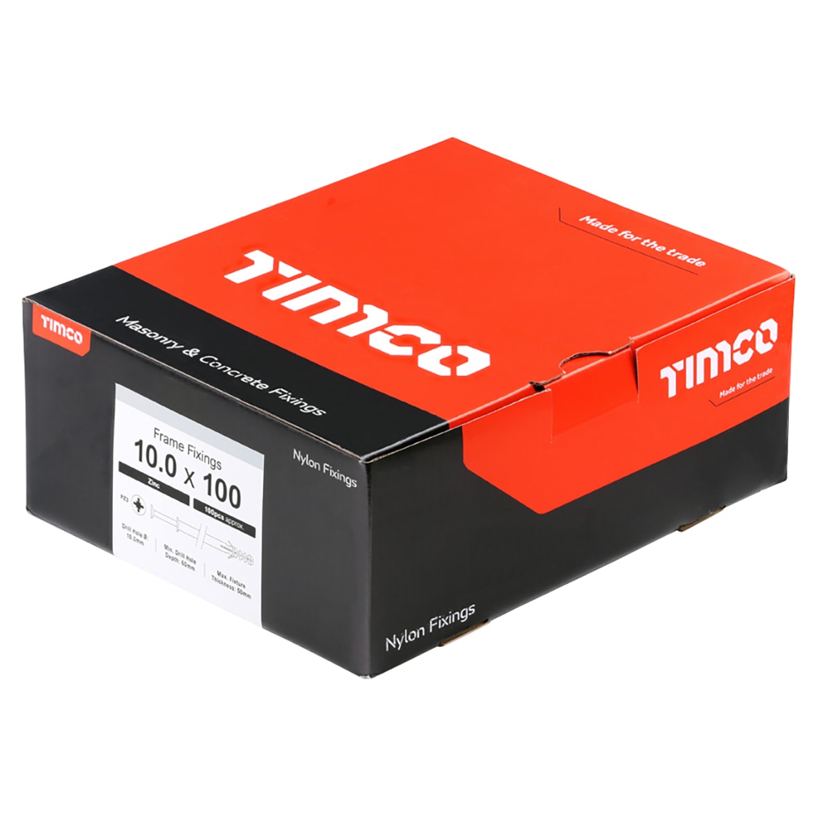 Screw Type Frame Fixing - 10 x 100mm - Pack of 100 - view 2