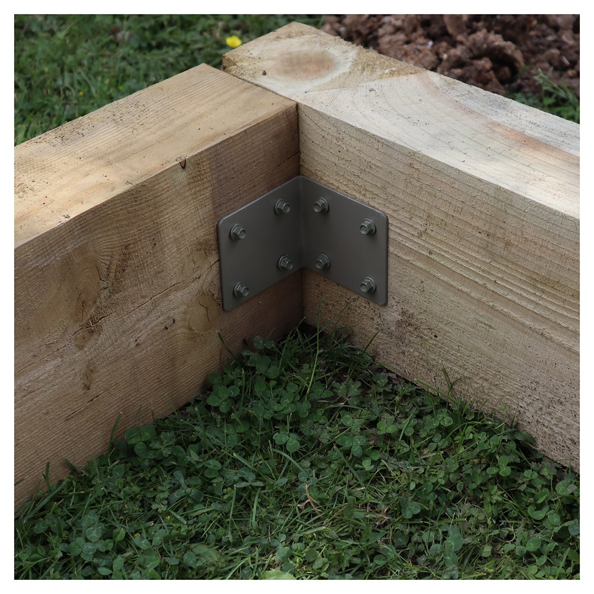 Sleeper Angle Bracket - 85 x 80mm - Olive - view 2