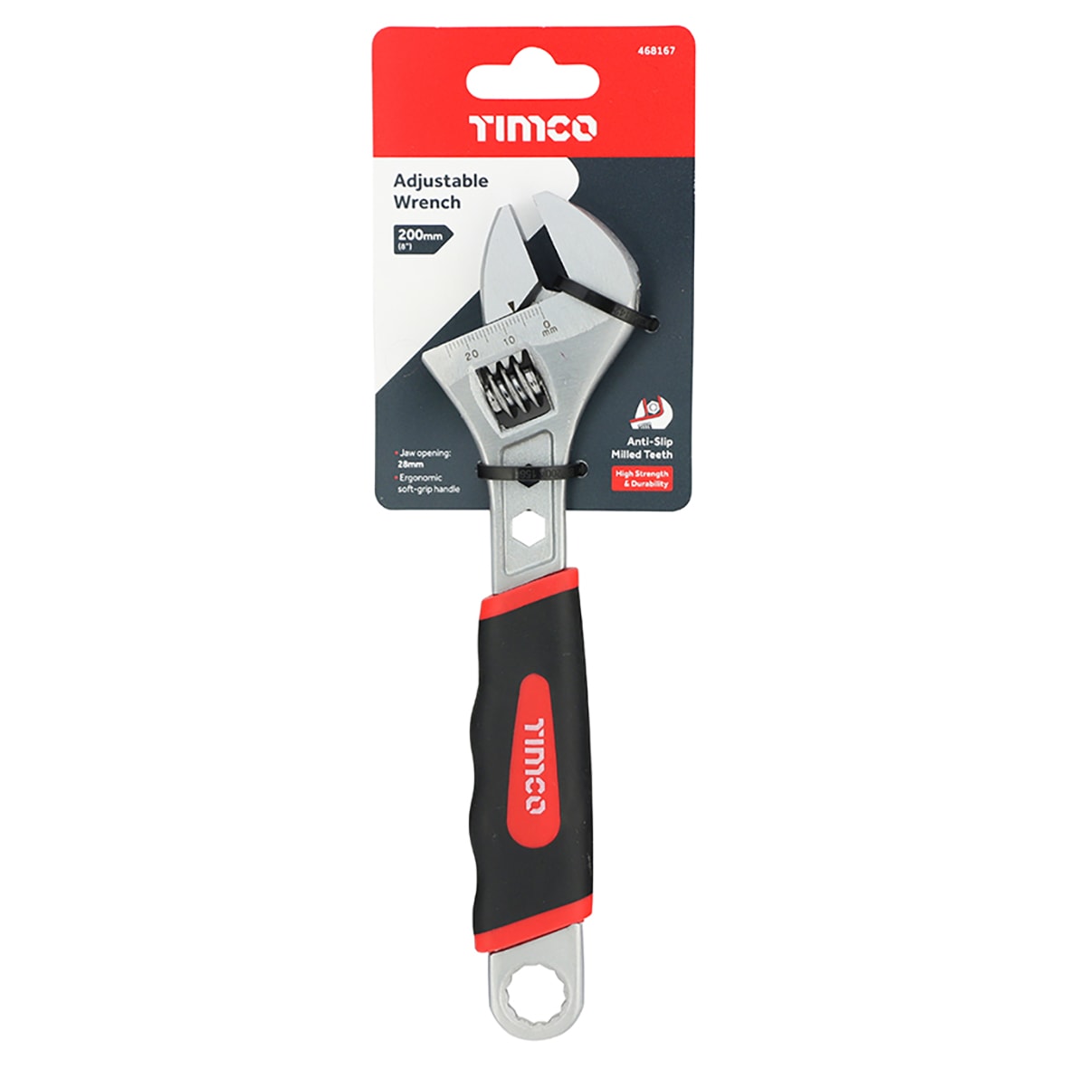 Adjustable Wrench - 200mm/8" Length - view 2